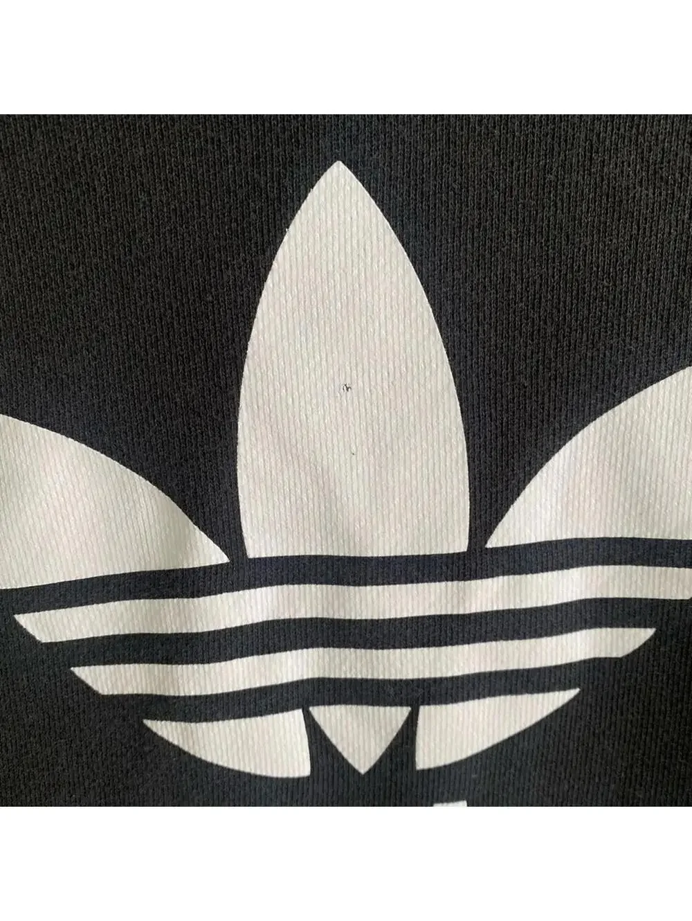 Adidas Black Trefoil Hoodie Sweatshirt Mens Size Small
